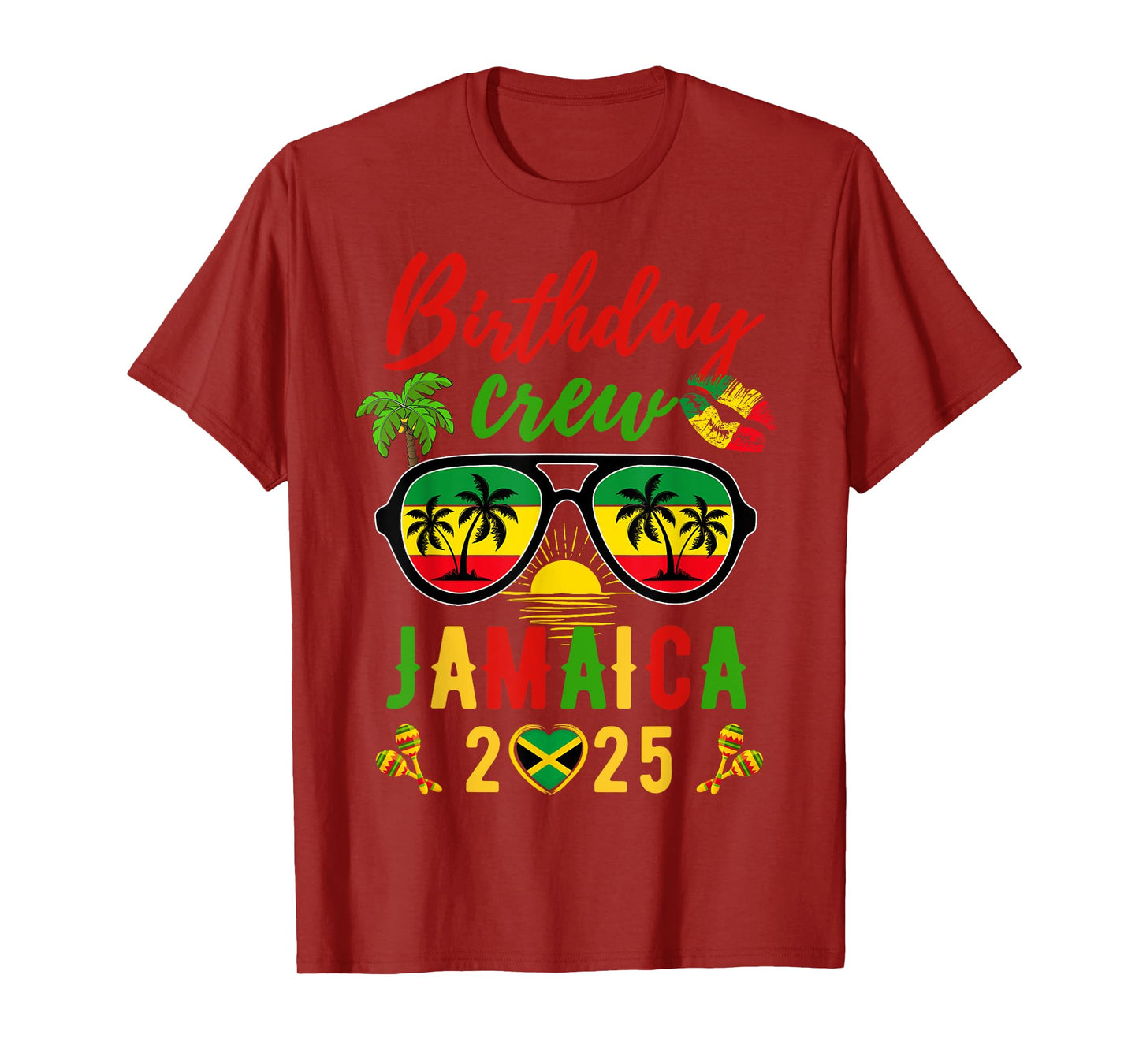 Birthday Queen King Jamaica Girls Trip 2025 Women Matching T-Shirt