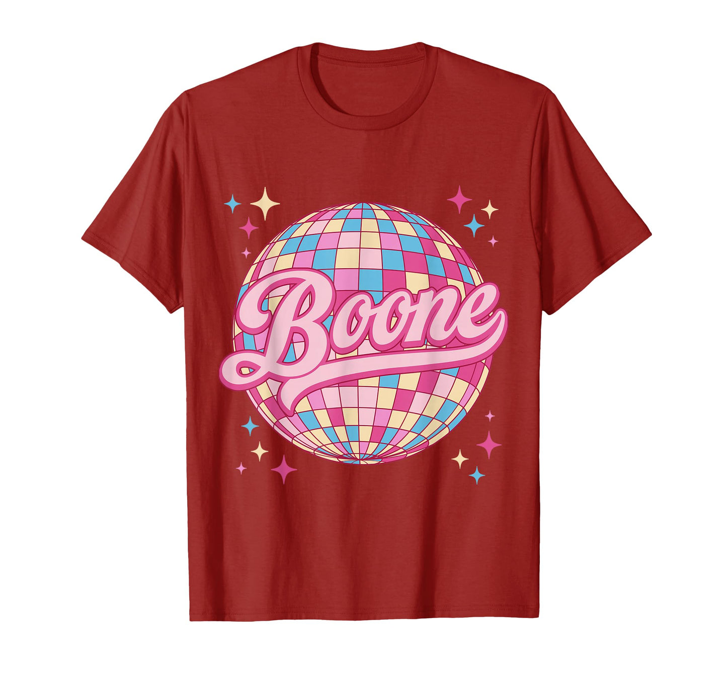 Retro Boone First Name Personalized Disco 80s Birthday T-Shirt