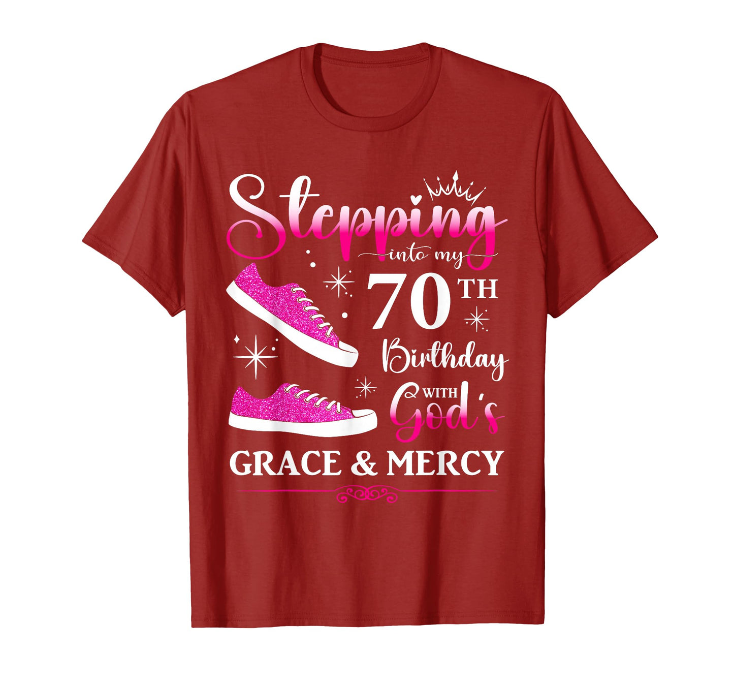 70th Birthday Seventy 70 Years Old Bday Party Funny Womens T-Shirt