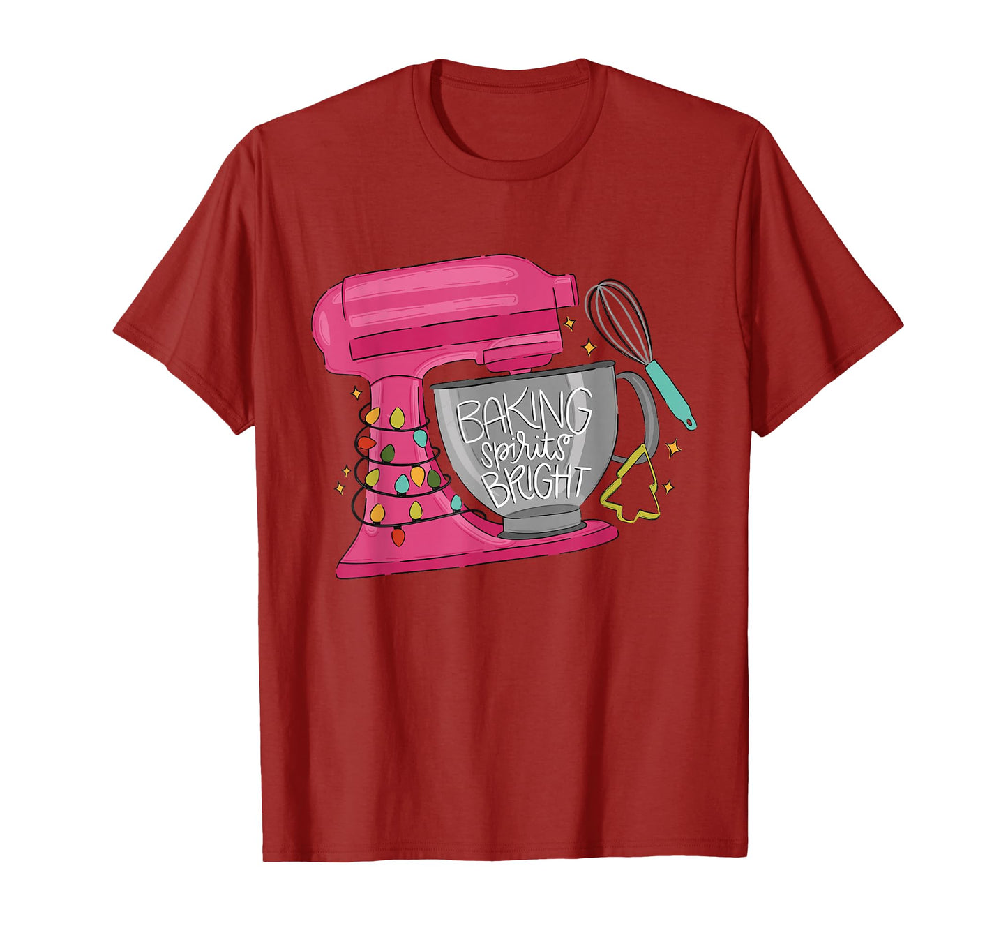 Baking Spirits Bright Christmas Lights Baking Spirits Xmas T-Shirt