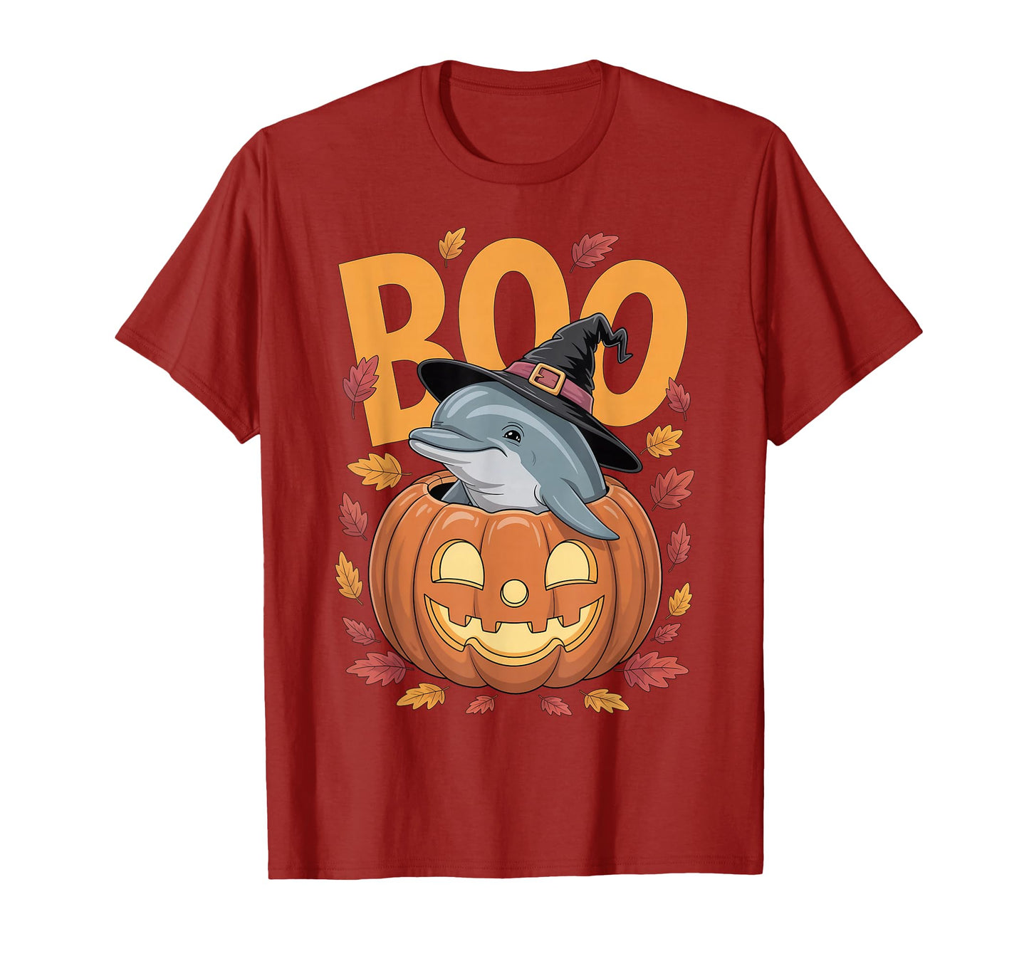 Dolphin Costume on Pumpkin Halloween Dolphin T-Shirt