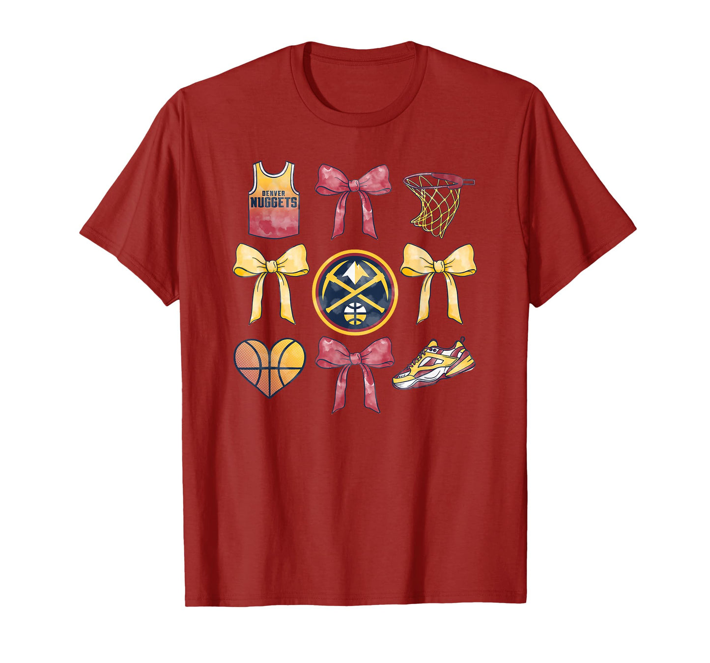 NBA Denver Nuggets Bow Grid T-Shirt