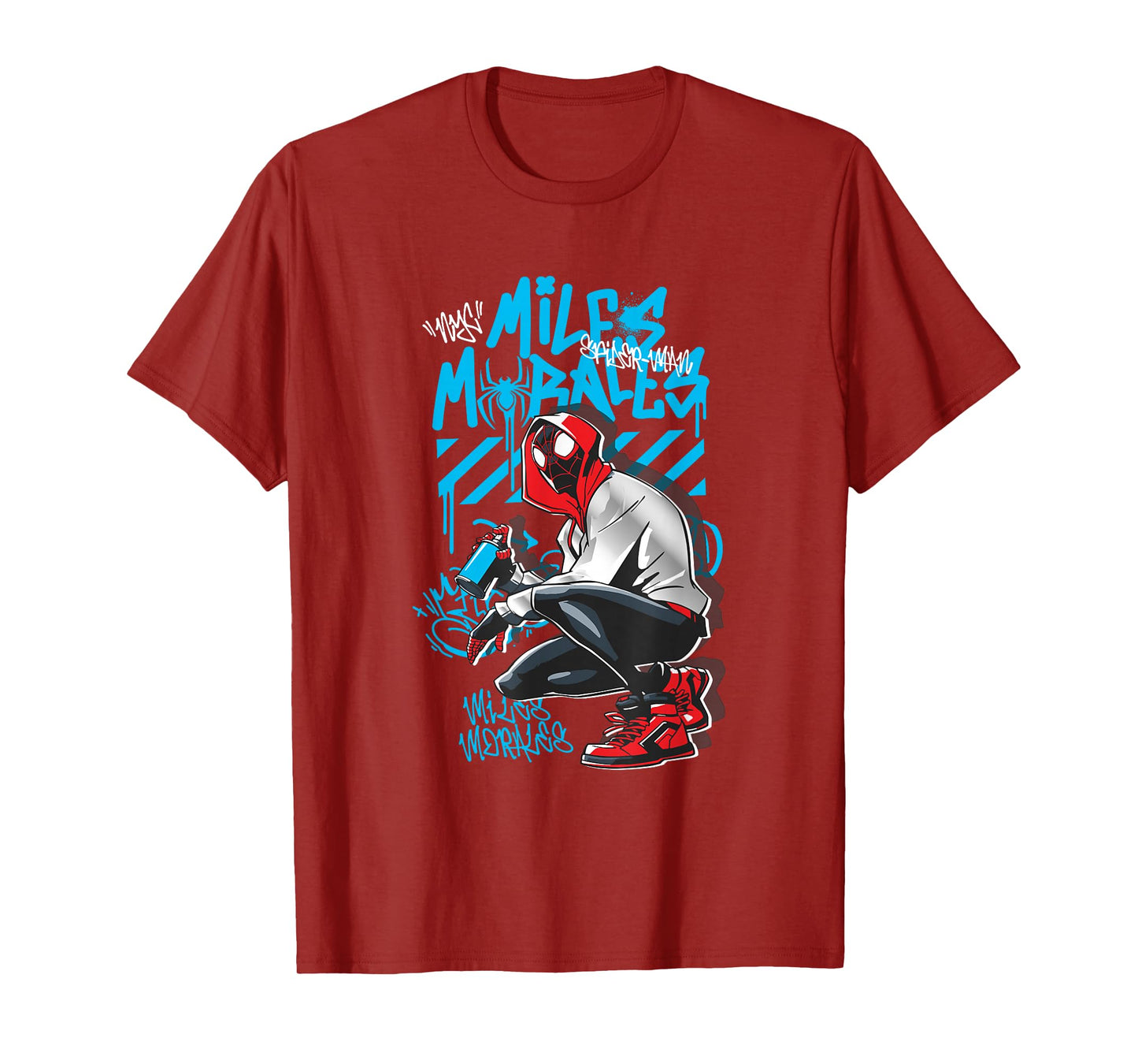 Marvel Comics Spider-Man Graffiti Spray Tag T-Shirt