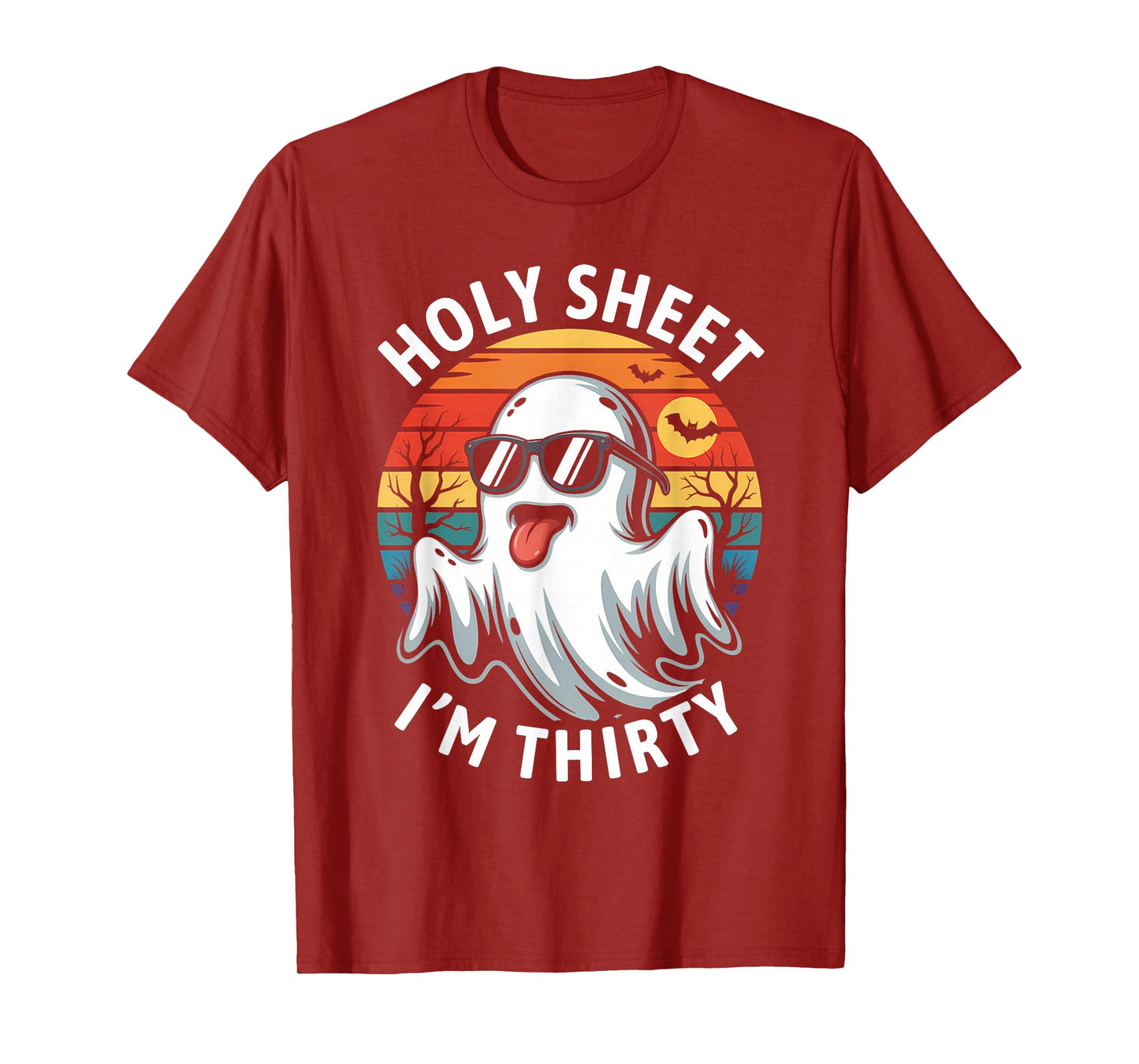 Birthday Halloween 30th Ghost Holy Sheet I'm Thirty T-Shirt