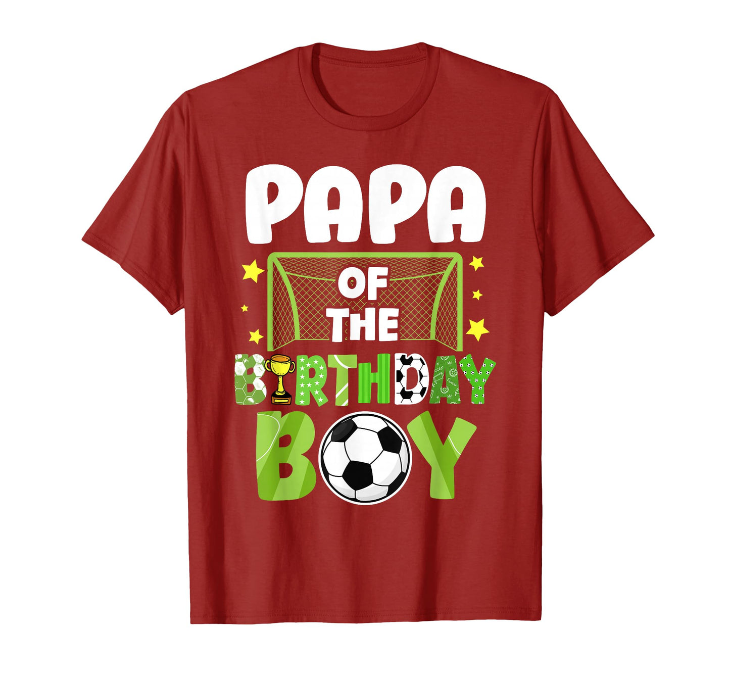 Soccer Papa Birthday Boy Party Soccer Family Matching T-Shirt