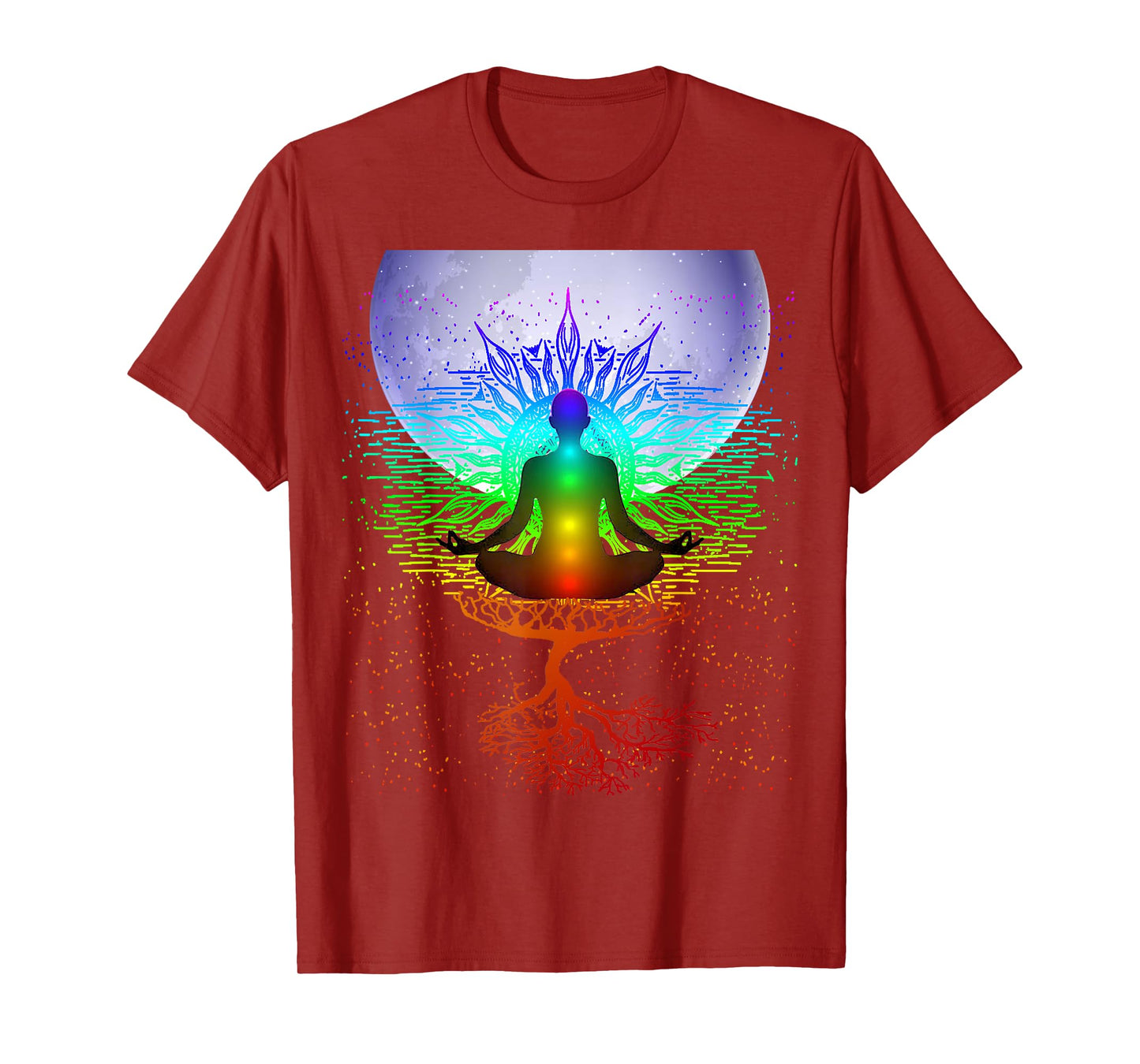 Chakra Meditation Moon Tree of Life T-Shirt