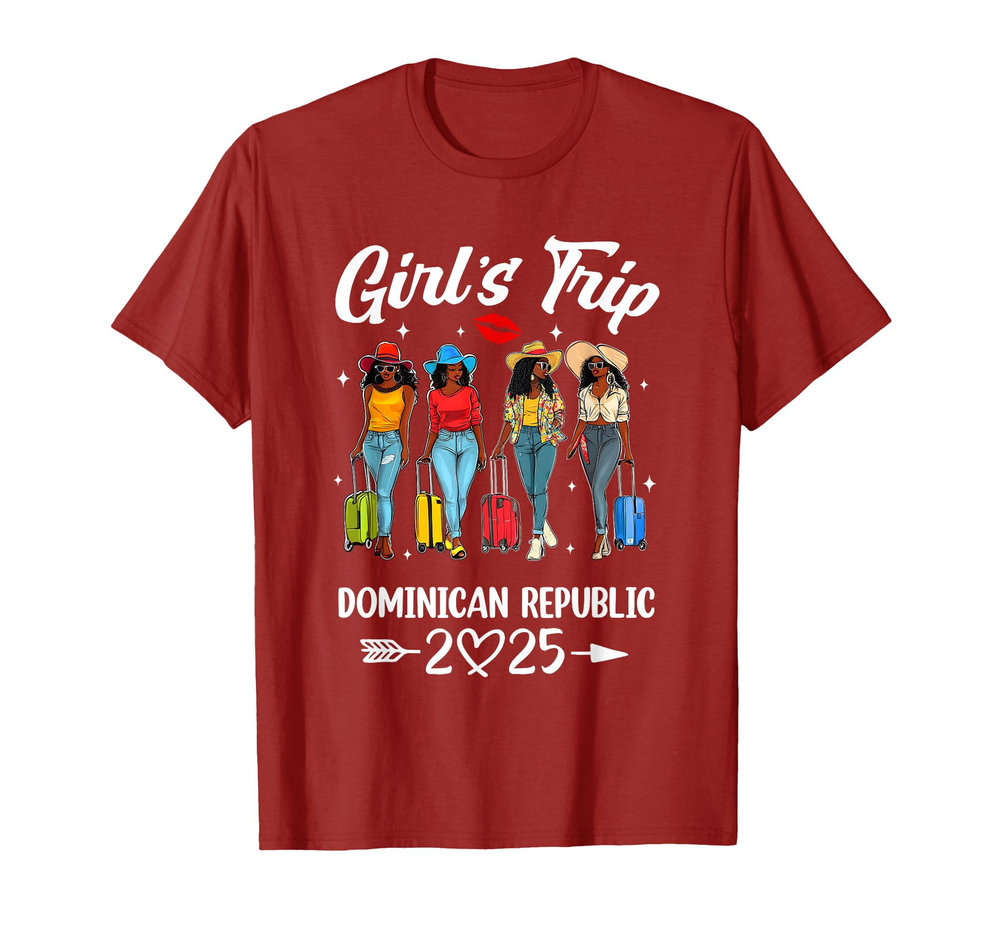 Dominican Republic Girls Trip 2025 Birthday Squad Women T-Shirt