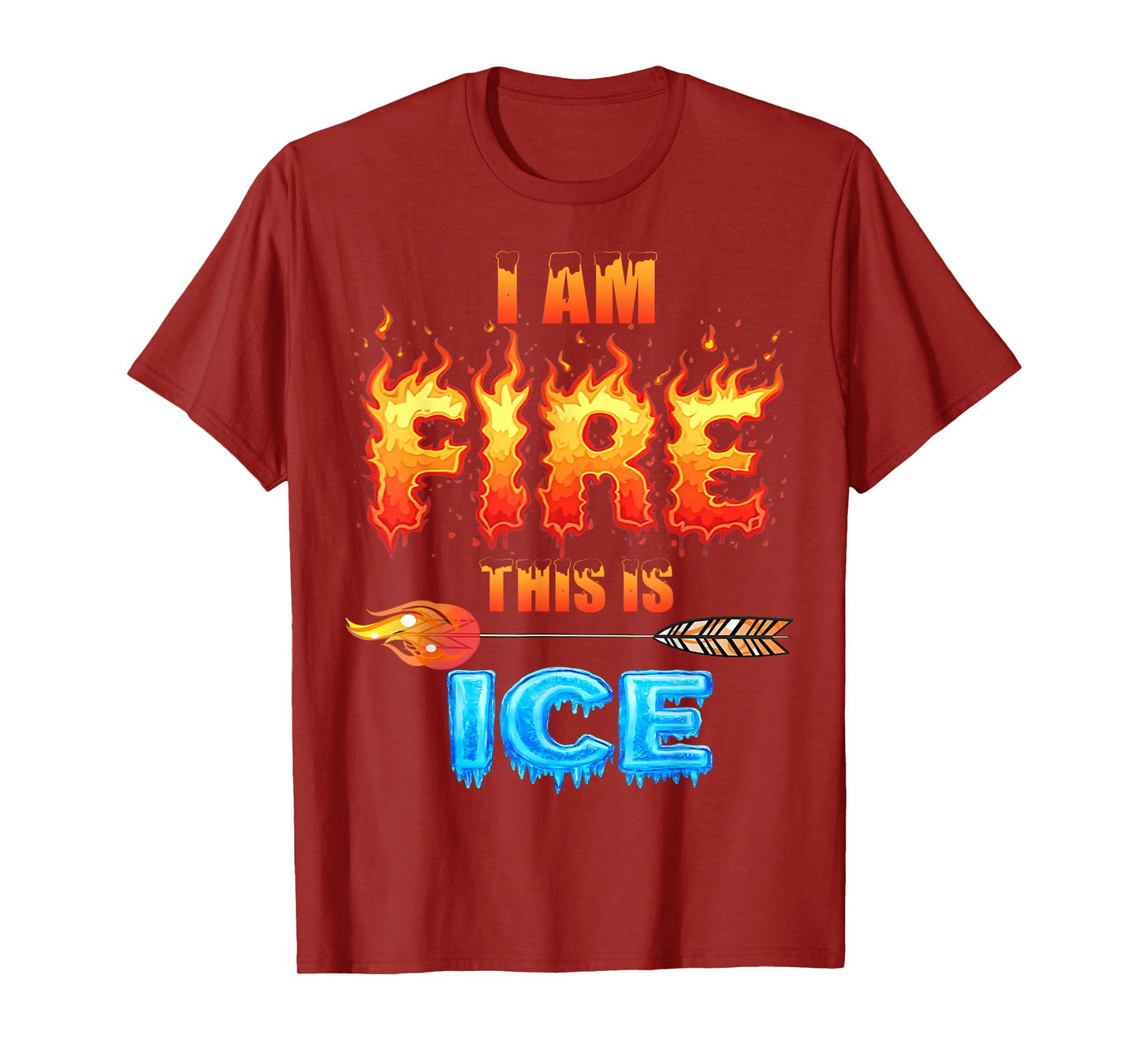 Funny Ice This is Fire Costume Halloween Family Matching T-Shirt