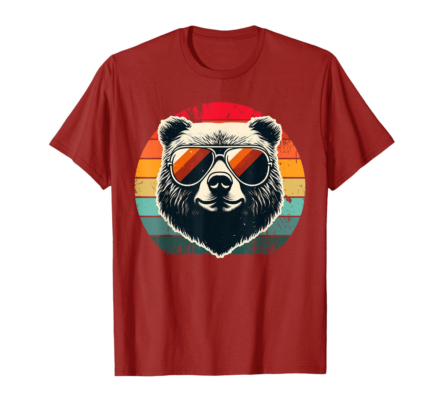 Cool Retro Bear in Sunglasses 70s 80s 90s Novelty Funny Bear T-Shirt