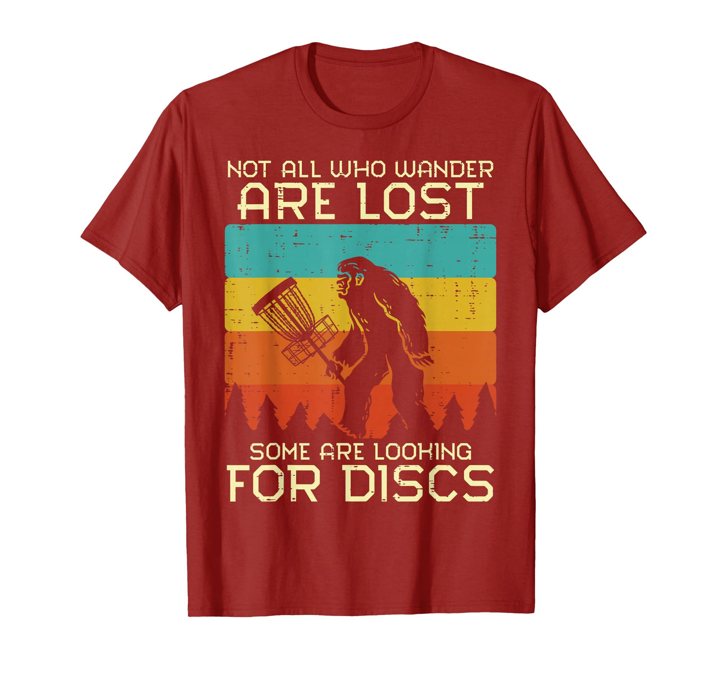 Disc Golf Bigfoot Sasquatch Frisbee Frolf Men Women Kids T-Shirt