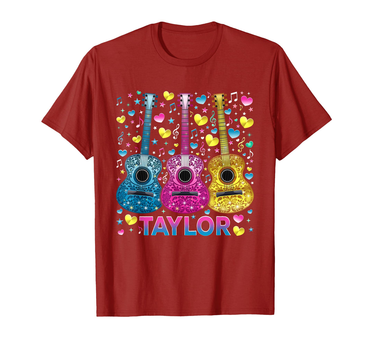 Funny Girl Retro Taylor First Name Personalized Groovy 80's T-Shirt