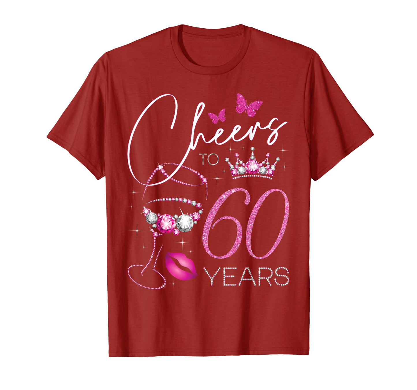 Cheers to 60 Years Old, 60th Queen's Birthday, 60th Birthday T-Shirt