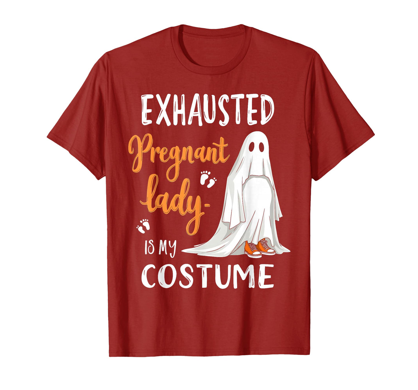 Exhausted Pregnant Lady Costume Funny Spooky Pregnancy T-Shirt