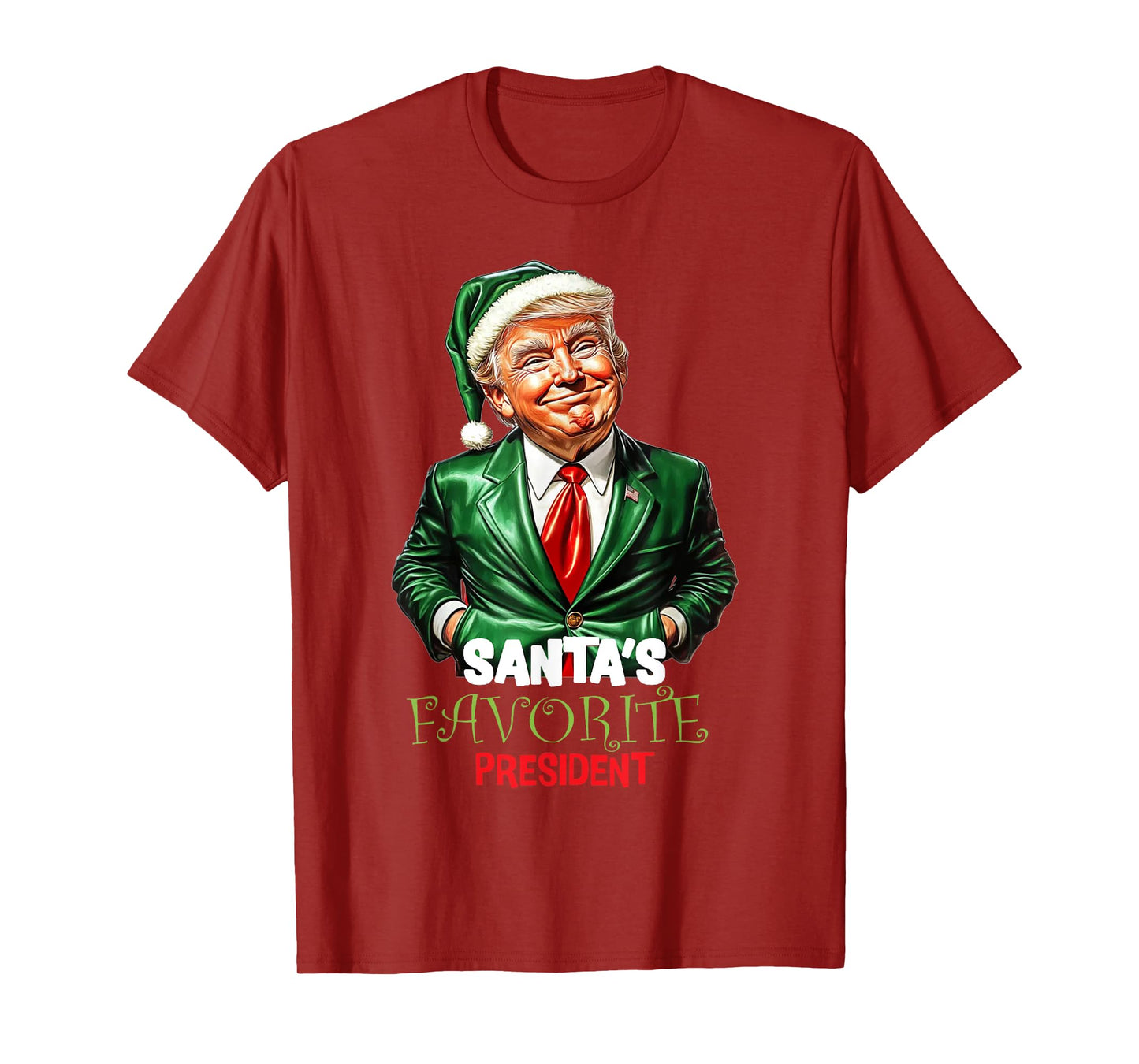 Santa's Favorite President Funny Trump T-Shirt