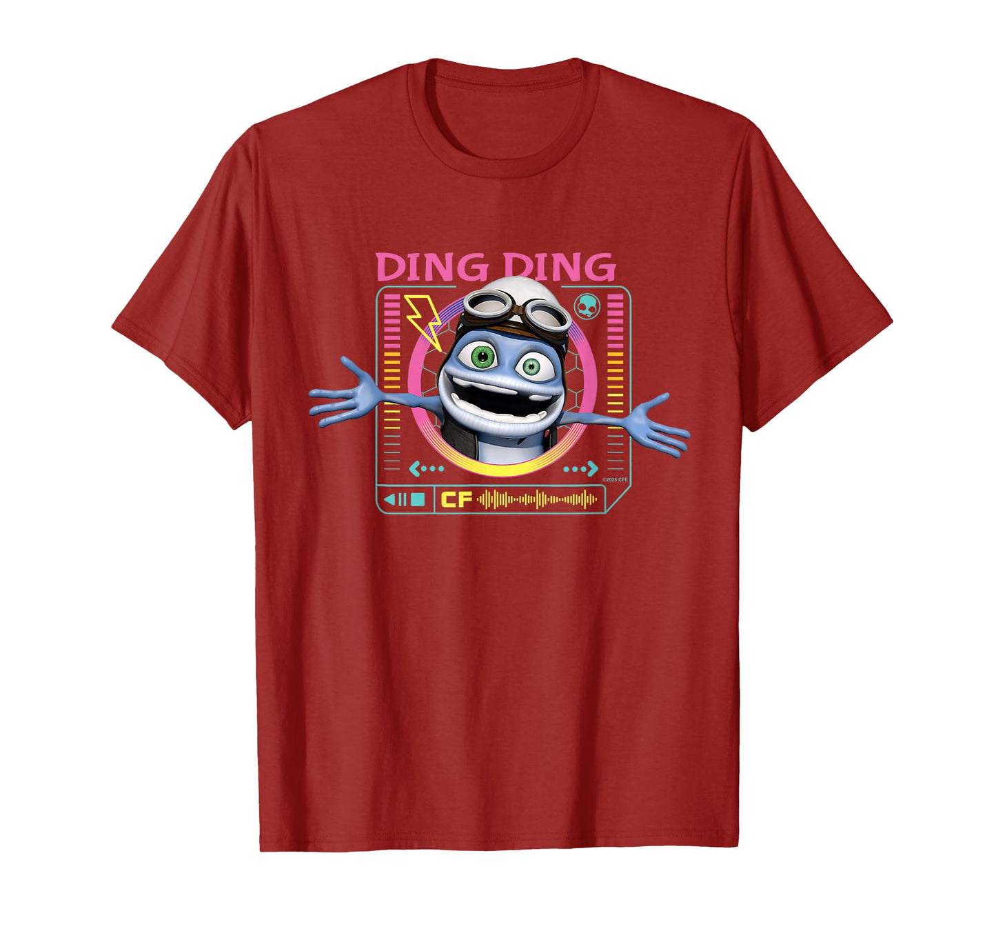 Crazy Frog Retro Music Player for Kids Funny Ding Ding T-Shirt