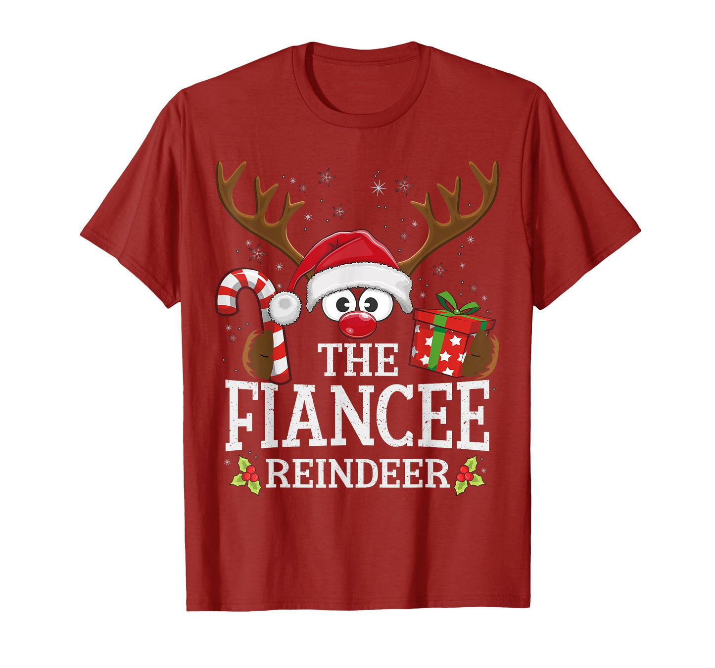 Christmas Matching The Fiancee Reindeer Family T-Shirt