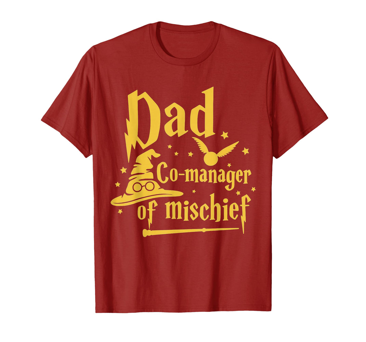 Magical Dad Manager of Mischief Birthday Family Matching T-Shirt
