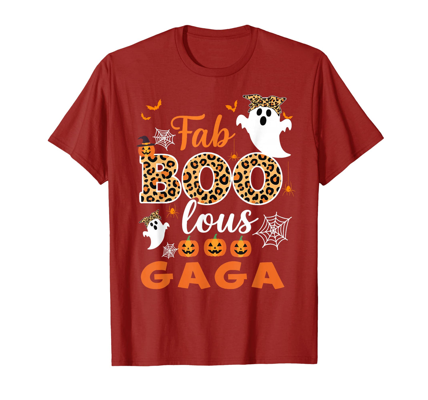 Cute Leopard Fab Boo Lous Gaga Spooky Halloween Costume Gift T-Shirt