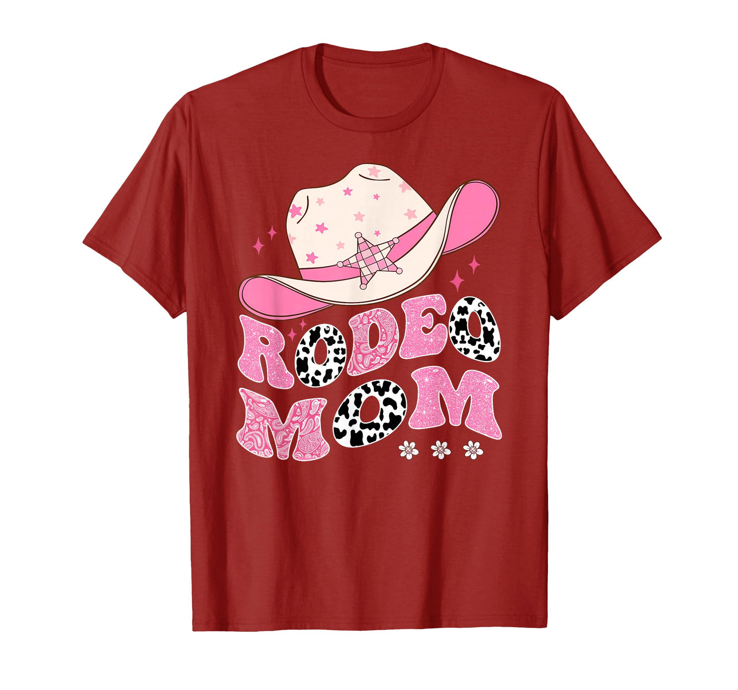 Rodeo Mom Pink CowGirl 1St Birthday Family Matching T-Shirt