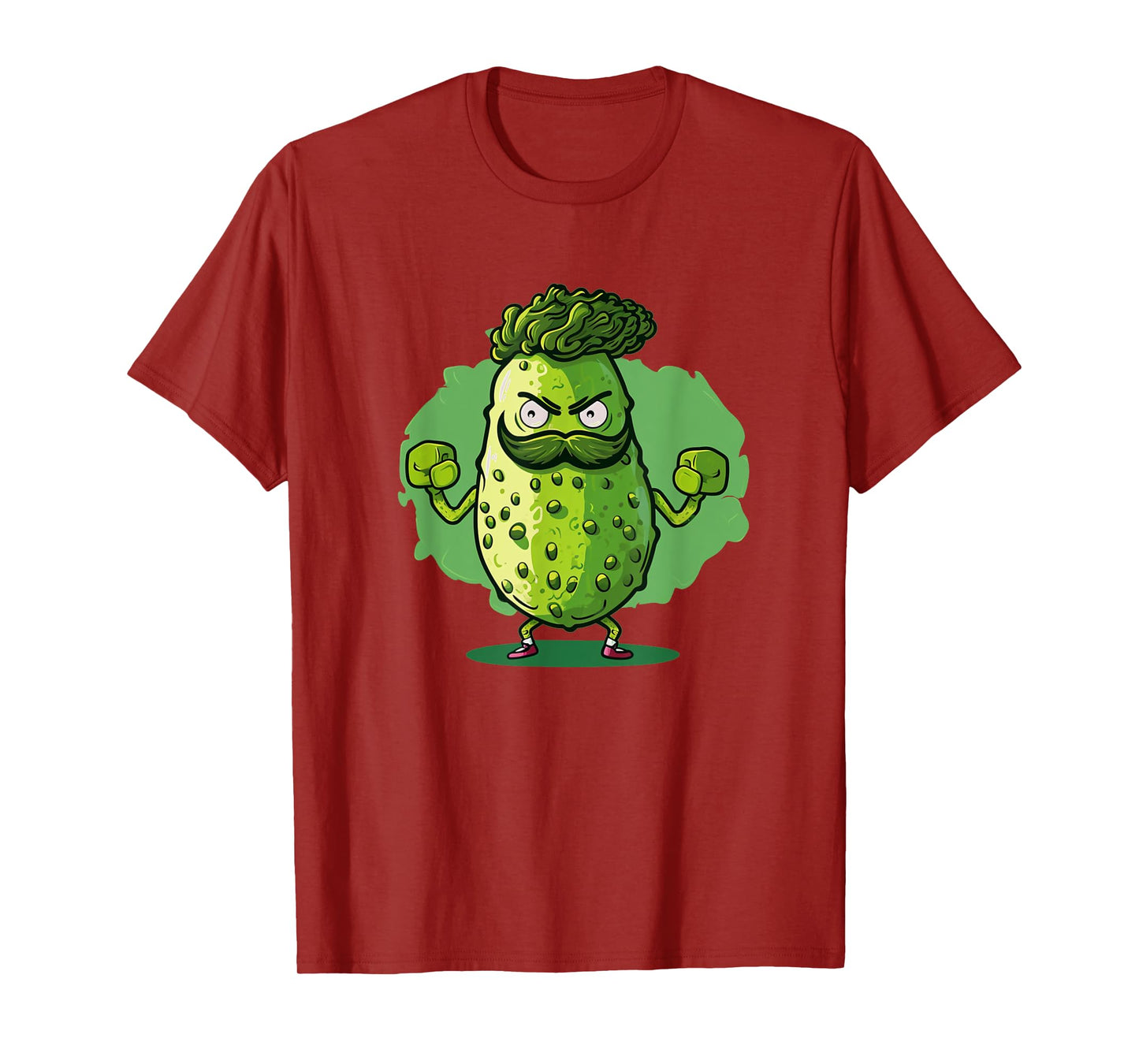 Funny looking pickle outfit with muscle for gym fans T-Shirt