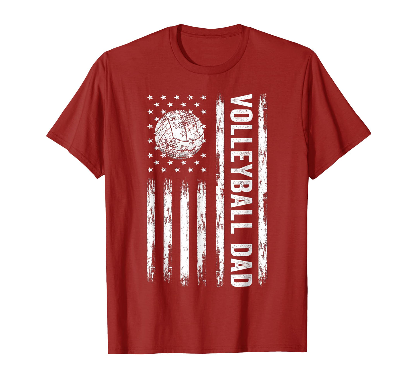 USA Flag Volleyball Dad Father's Day T-Shirt