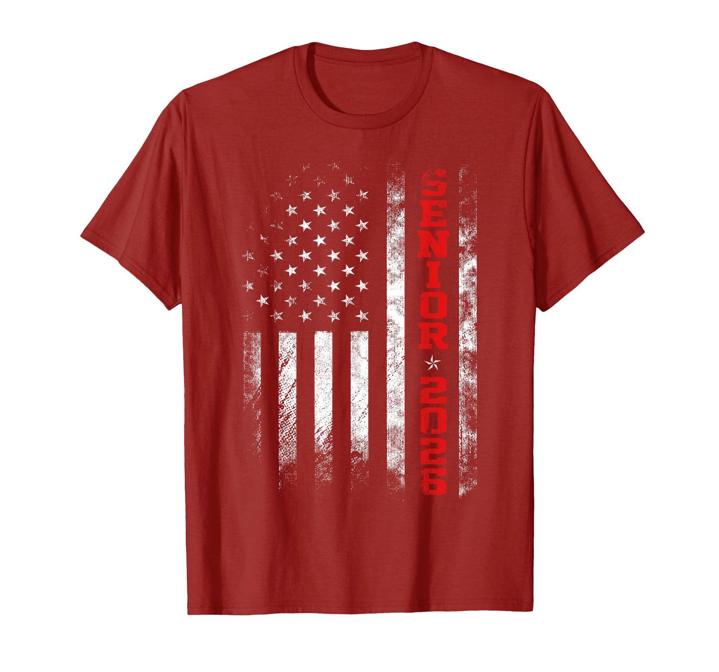 Senior Year 2026 American Flag USA Graduation Class Of 2026 T-Shirt