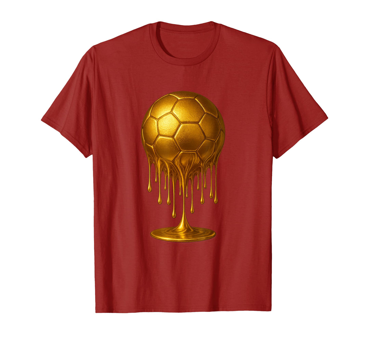 Dripping Gold Drip Soccer Game Day Player Coach Baller T-Shirt