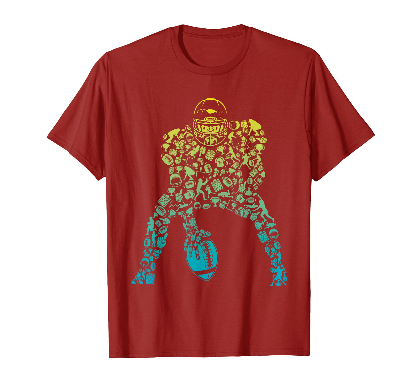 Football Center for Football Player Boys Football Fans Gift T-Shirt