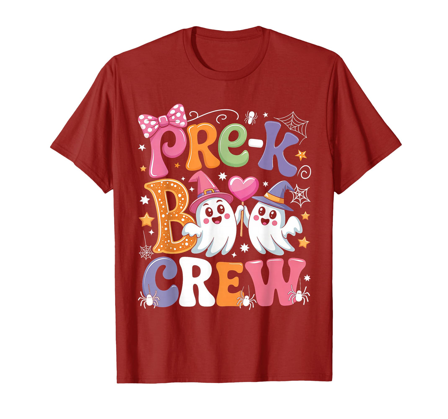 Pre-K Boo Crew Pre-K Teacher Student Kids Funny Halloween T-Shirt