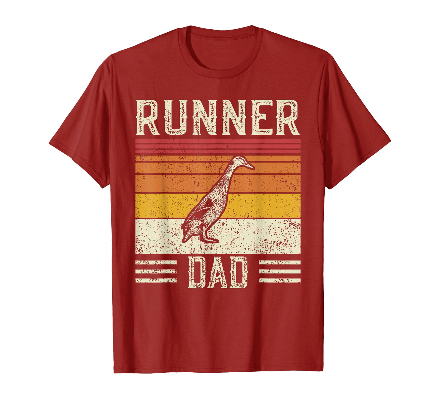 Best Duck Dad Men - Vintage Runner Duck T-Shirt