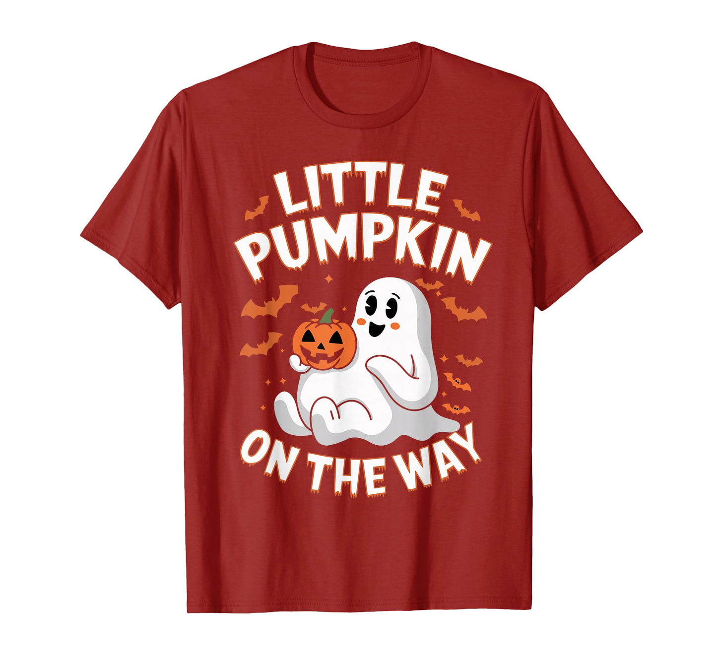 Little Pumpkin in The Way Maternity Ghost Pregnant Halloween T-Shirt