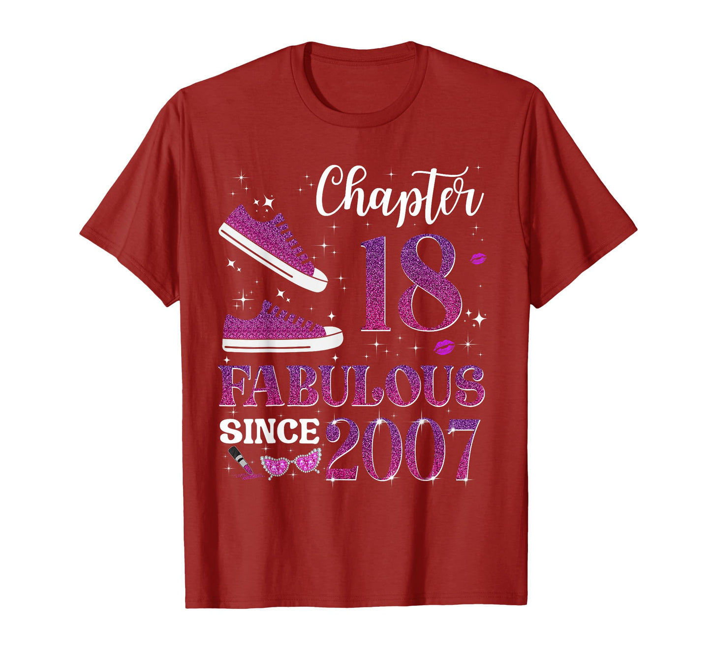 Chapter 18 Fabulous Since 2007 18th Birthday Girl Lady T-Shirt