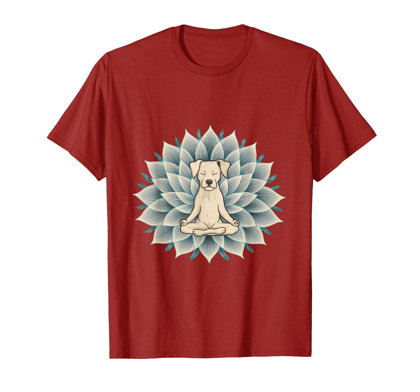 Buddha Yoga Dog Shirt Meditation Lotus Flower T-Shirt T-Shirt for Men Women