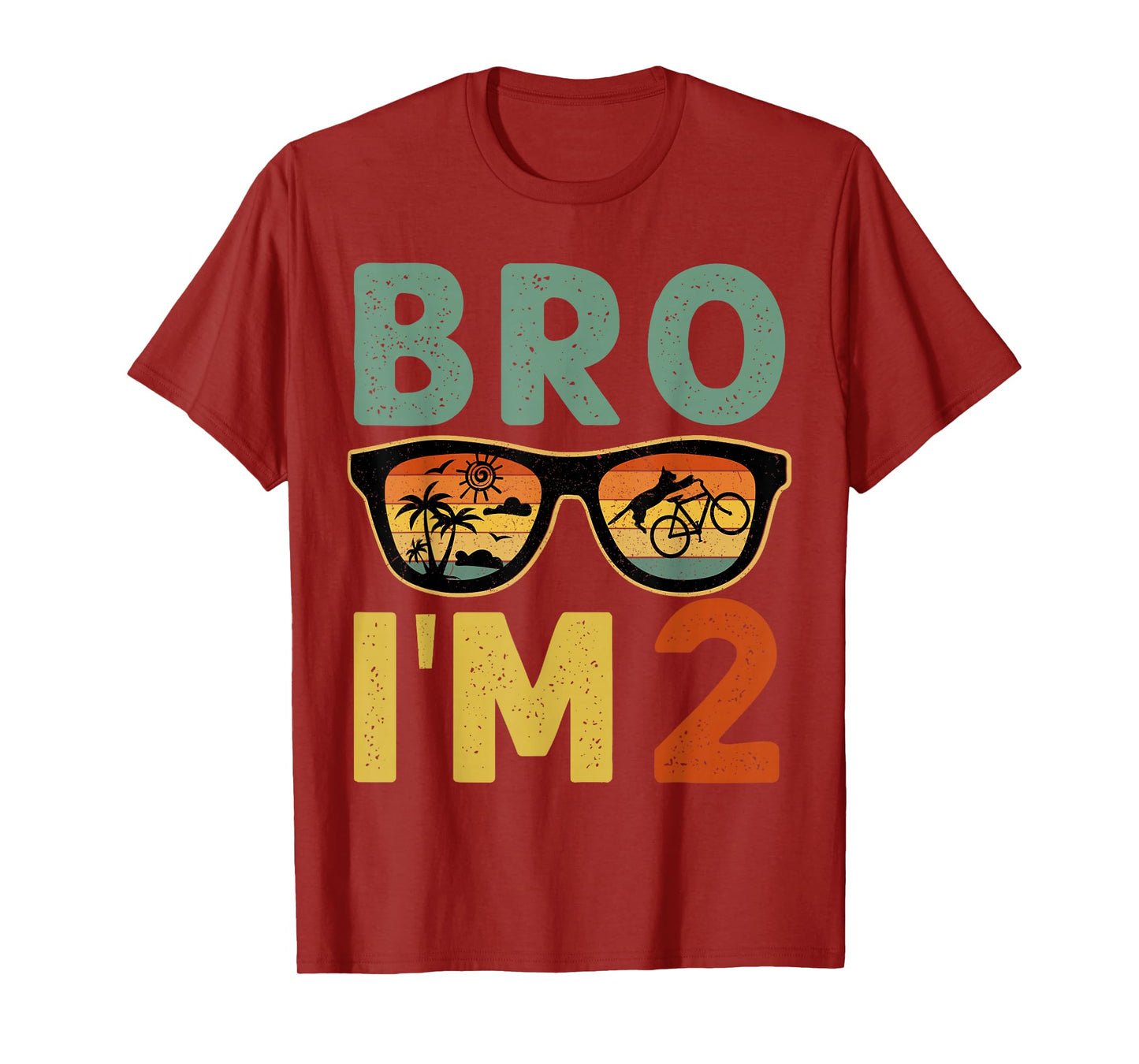 2nd Birthday Boy Bro I’m 2 Year Old Kids Two Bday T-Shirt