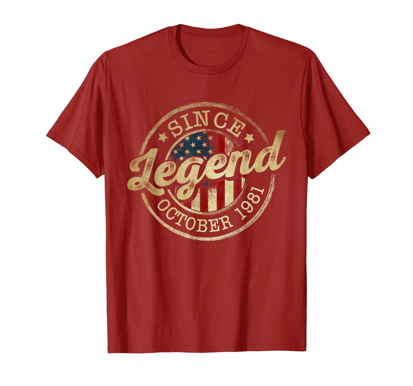 Legend Since October 1981 Vintage 44th Birthday Classic T-Shirt