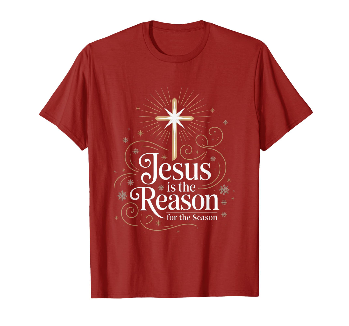 Jesus is The Reason for The Season Christian Christmas T-Shirt