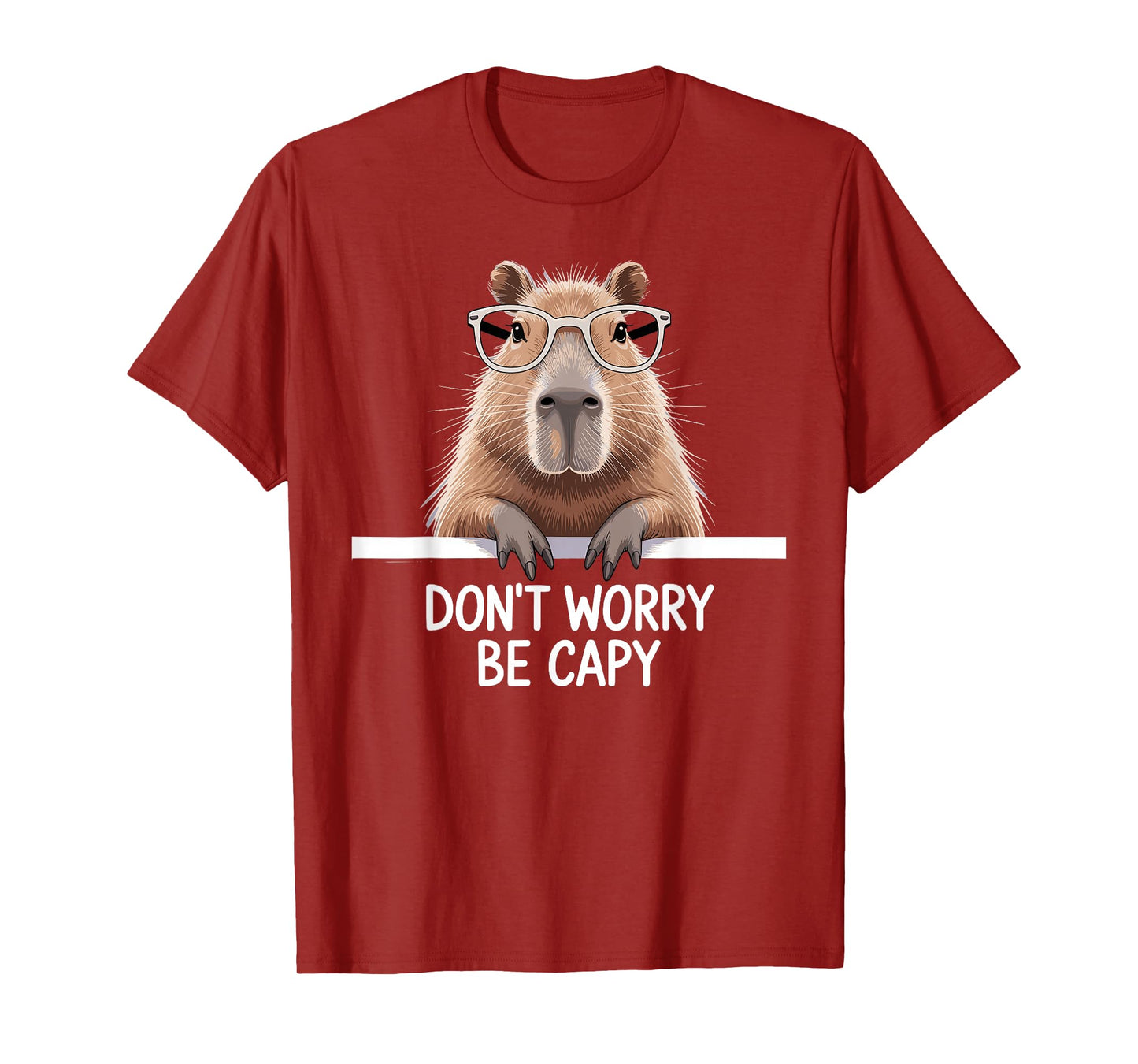 Funny Capybara Art for Men Women Kids Capybara Lover T-Shirt