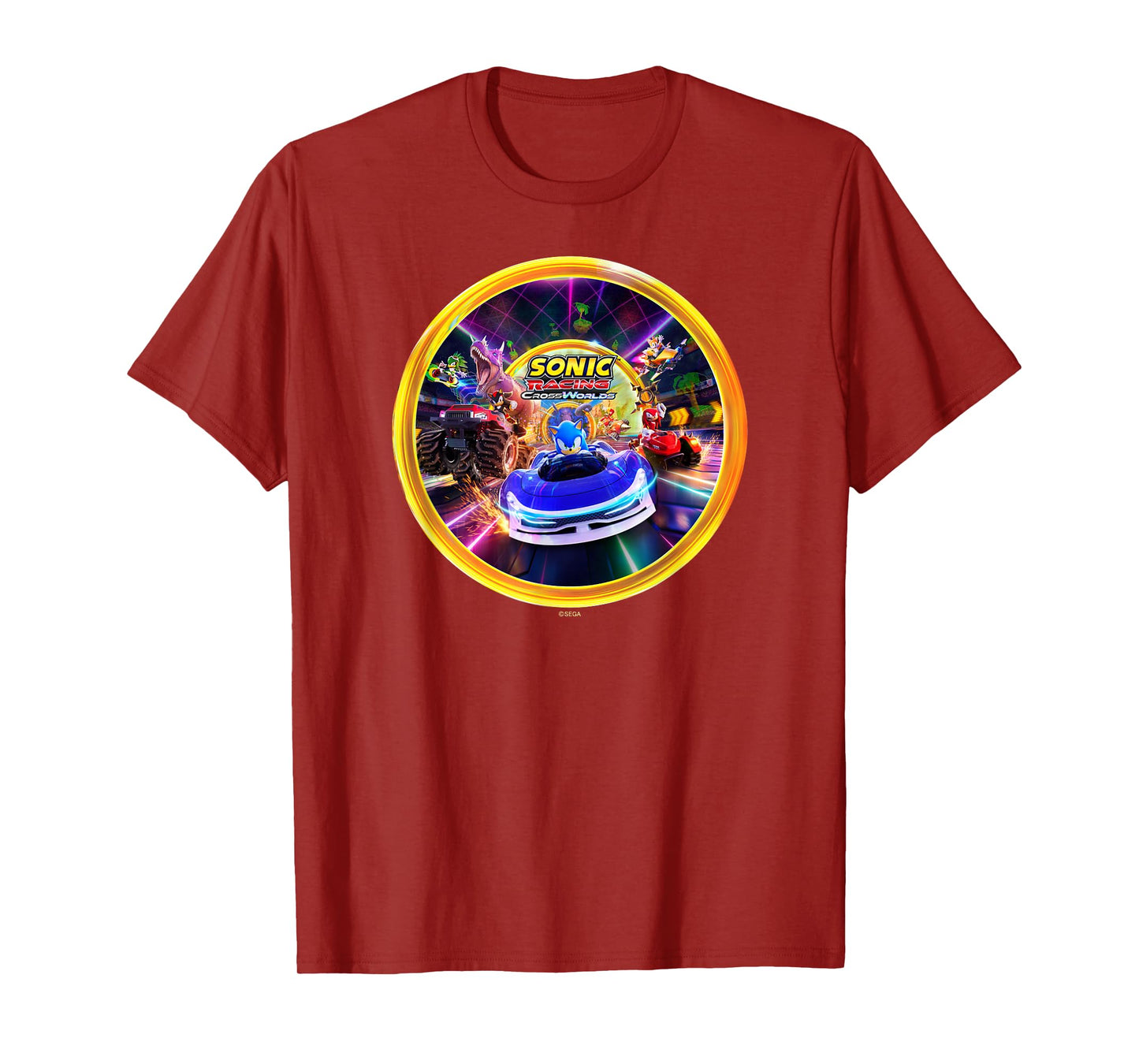 Sonic the Hedgehog Sonic Racing CrossWorlds Key Art T-Shirt