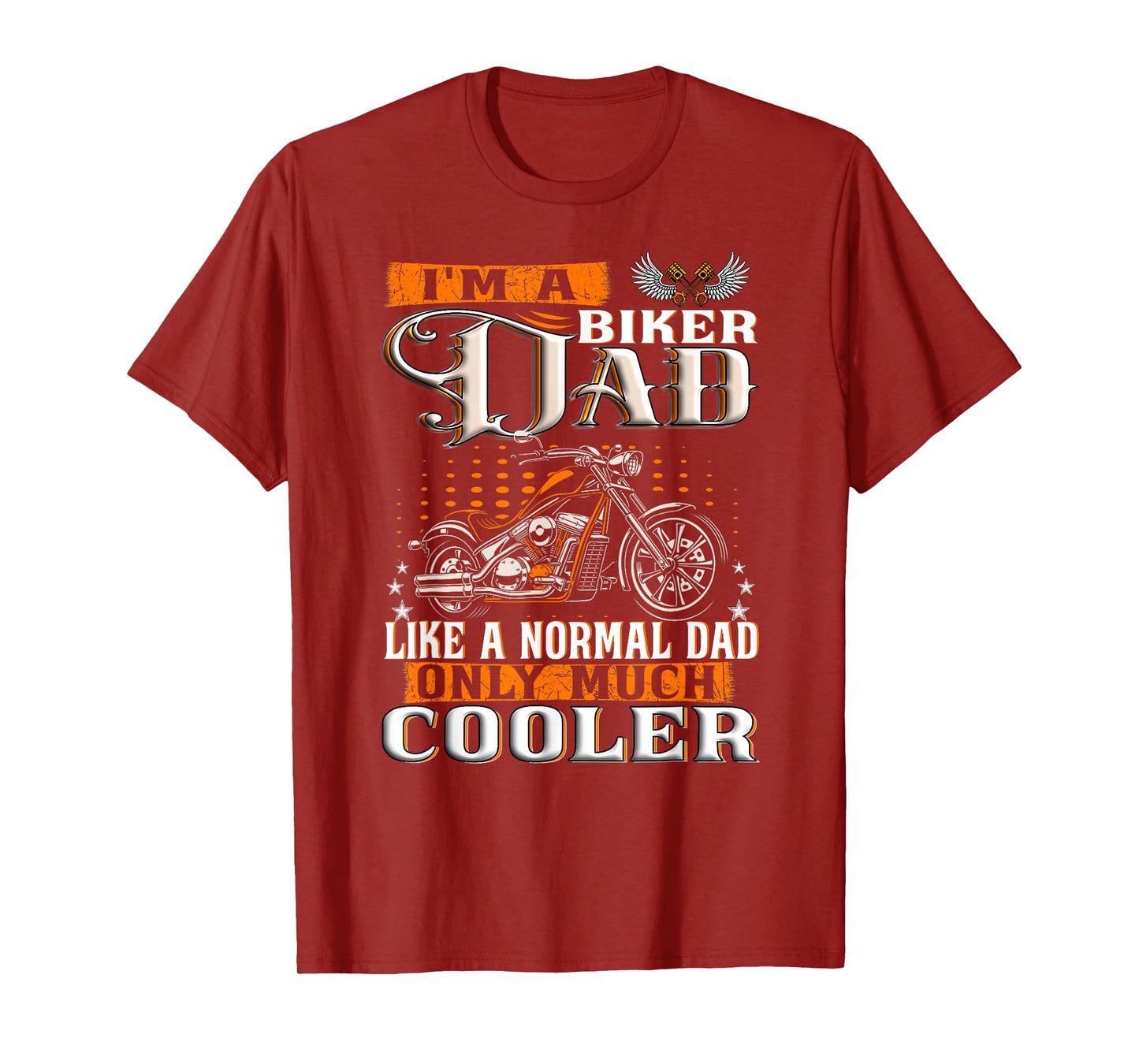 Funny Best Biker Dad Motorcycle Rider Father T-Shirt