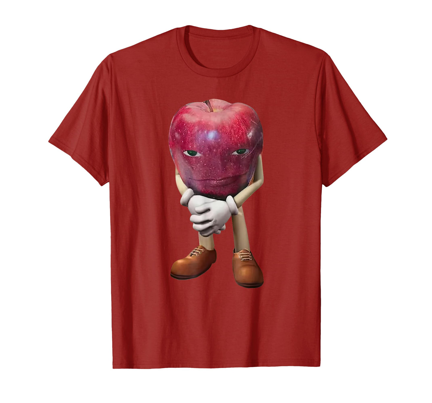 Me Asf Apple Funny Apple Face Meme Wapple T-Shirt