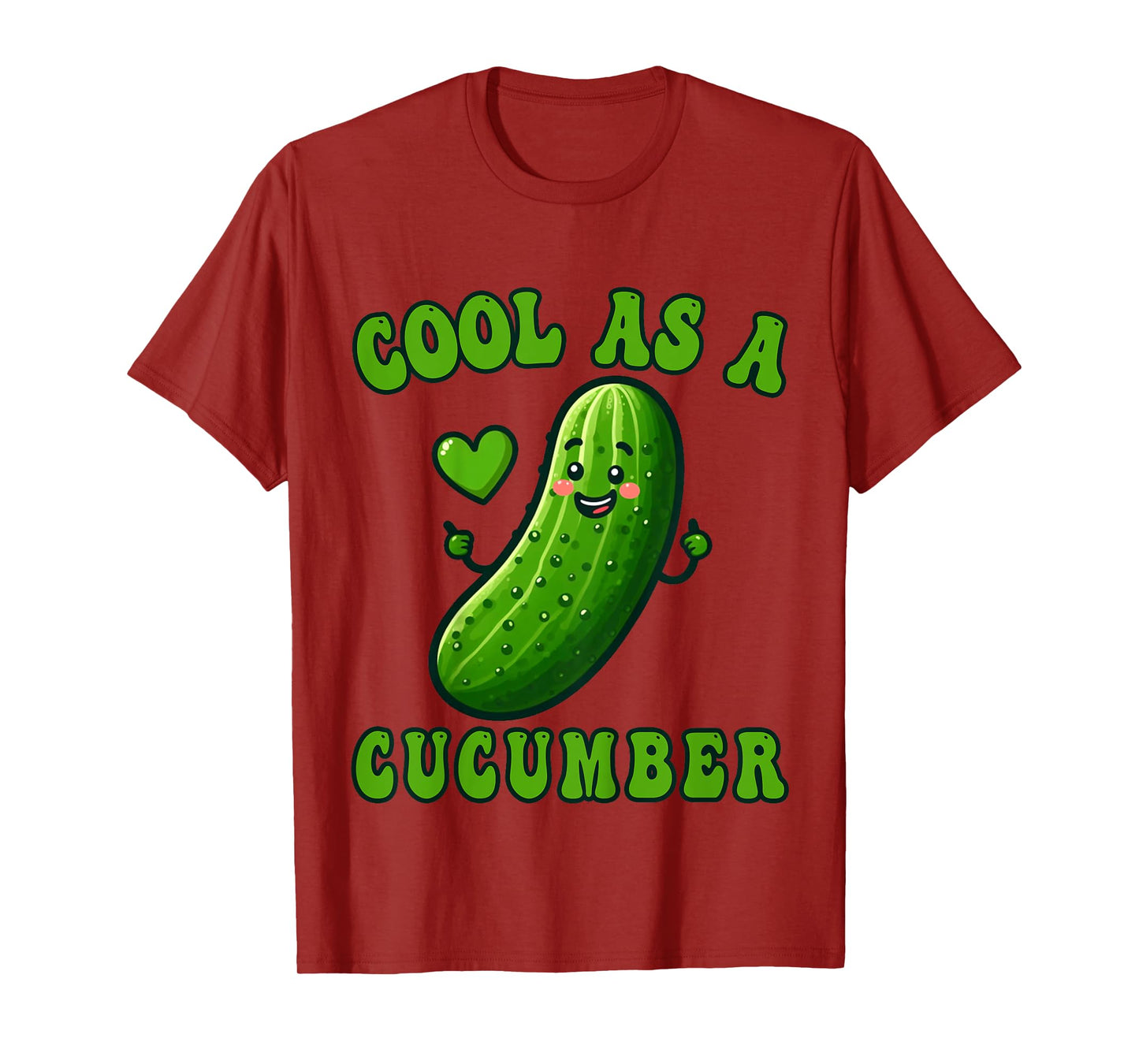 Kids Cool as a Cucumber Costume Funny Cucumber kids girls Novelty T-Shirt