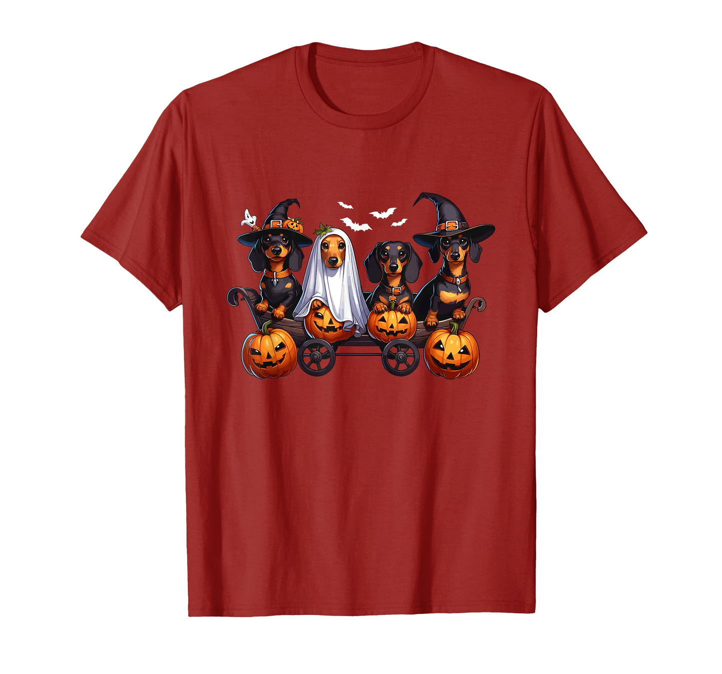 Dachshund Happy Halloweiner Funny Halloween Dogs Lover T-Shirt