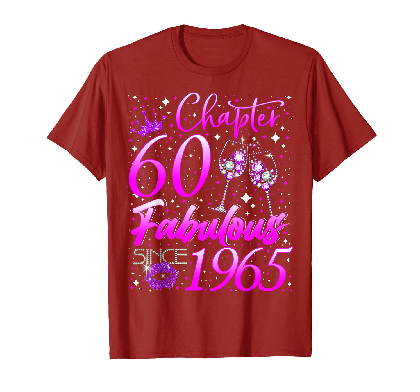 Womens Chapter 60 Fabulous Vintage Since 1965 60th Birthday T-Shirt