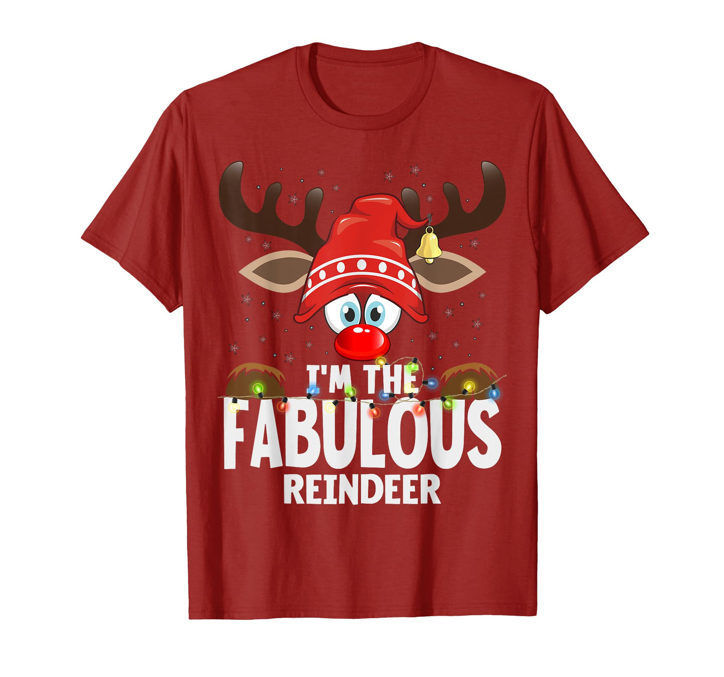 Christmas Matching I'm The Fabulous Reindeer T-Shirt