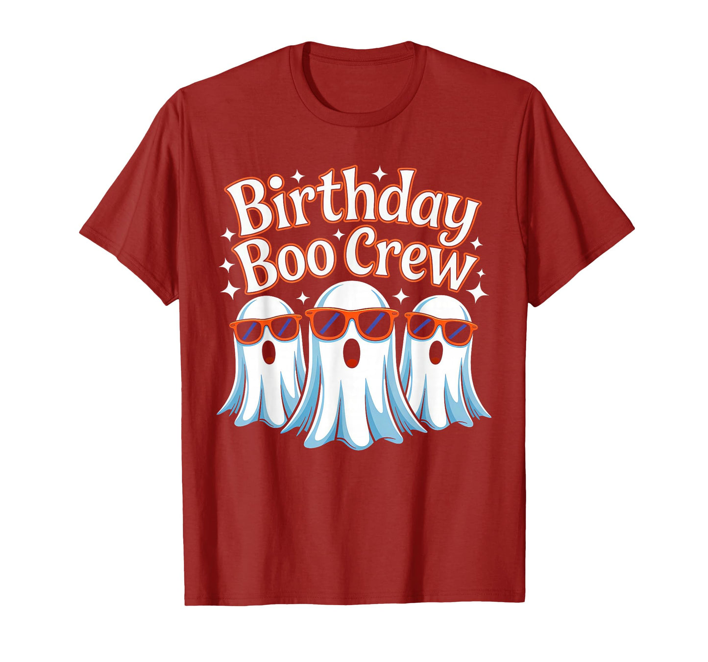 Birthday Boo Crew Matching Halloween Birthday Party Ghosts T-Shirt