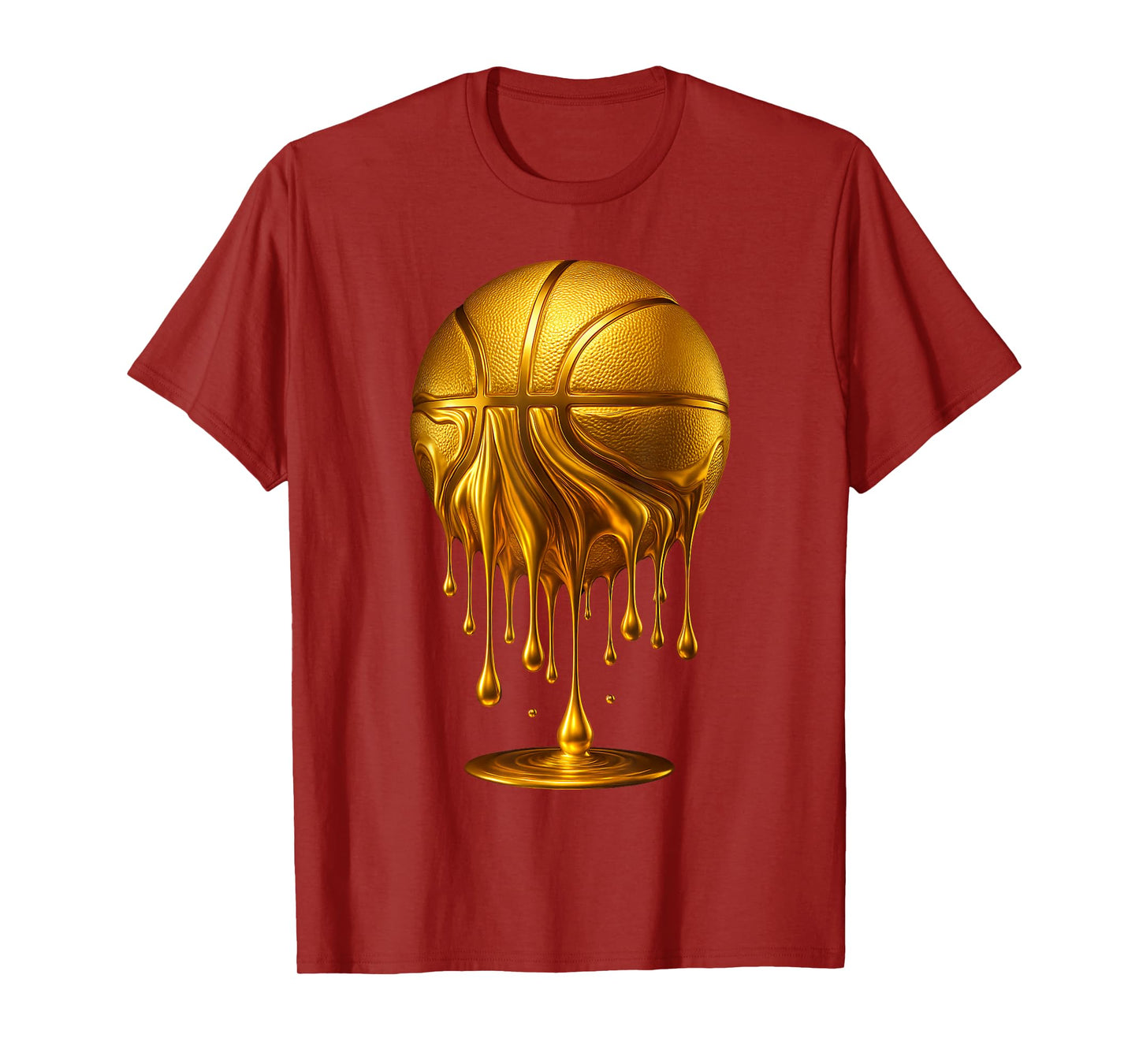 Dripping Gold Basketball Respect The Drip Basketball Hoop T-Shirt