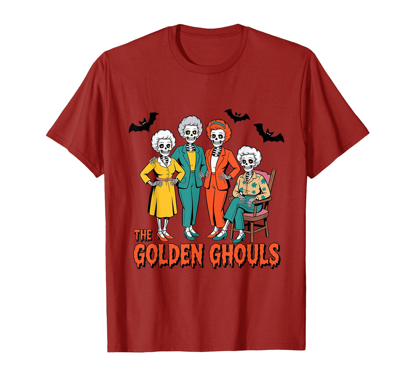 The Golden Ghouls Funny Halloween T-Shirt