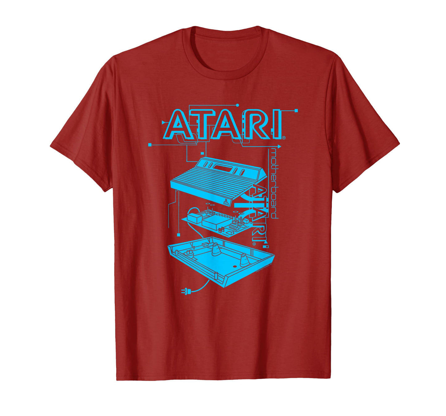 Atari Deconstructed Video Game Console Retro Gaming T-Shirt