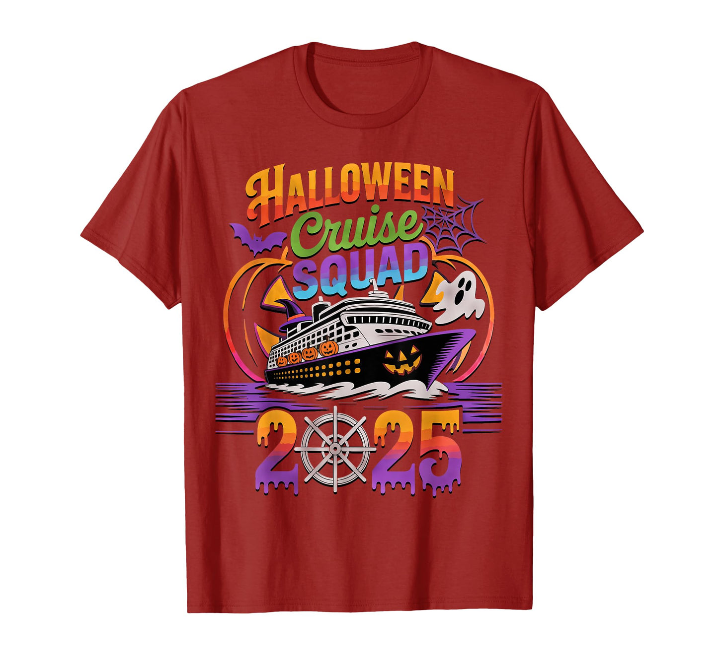 Halloween Cruise Squad 2025 Matching Cruising Crew Vacation T-Shirt