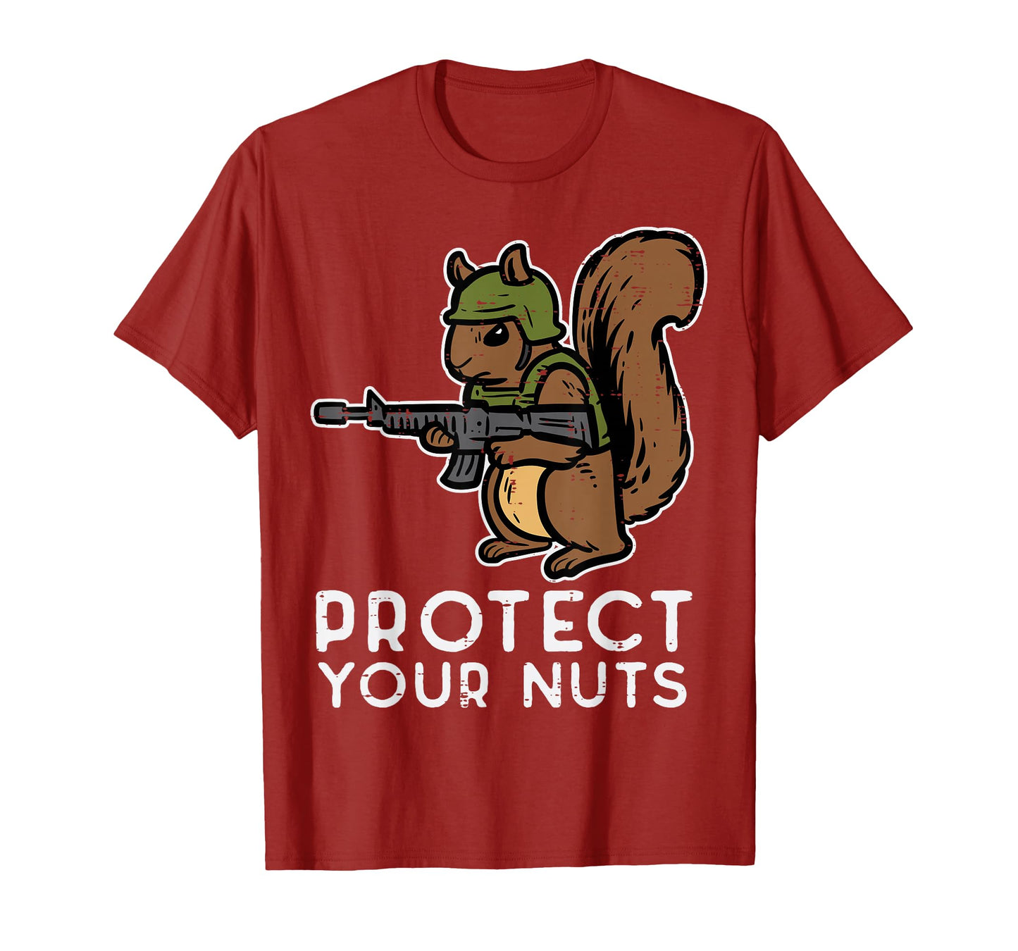 Squirrel Protect Your Nuts Funny Chipmunk Men Women Boy Kids T-Shirt